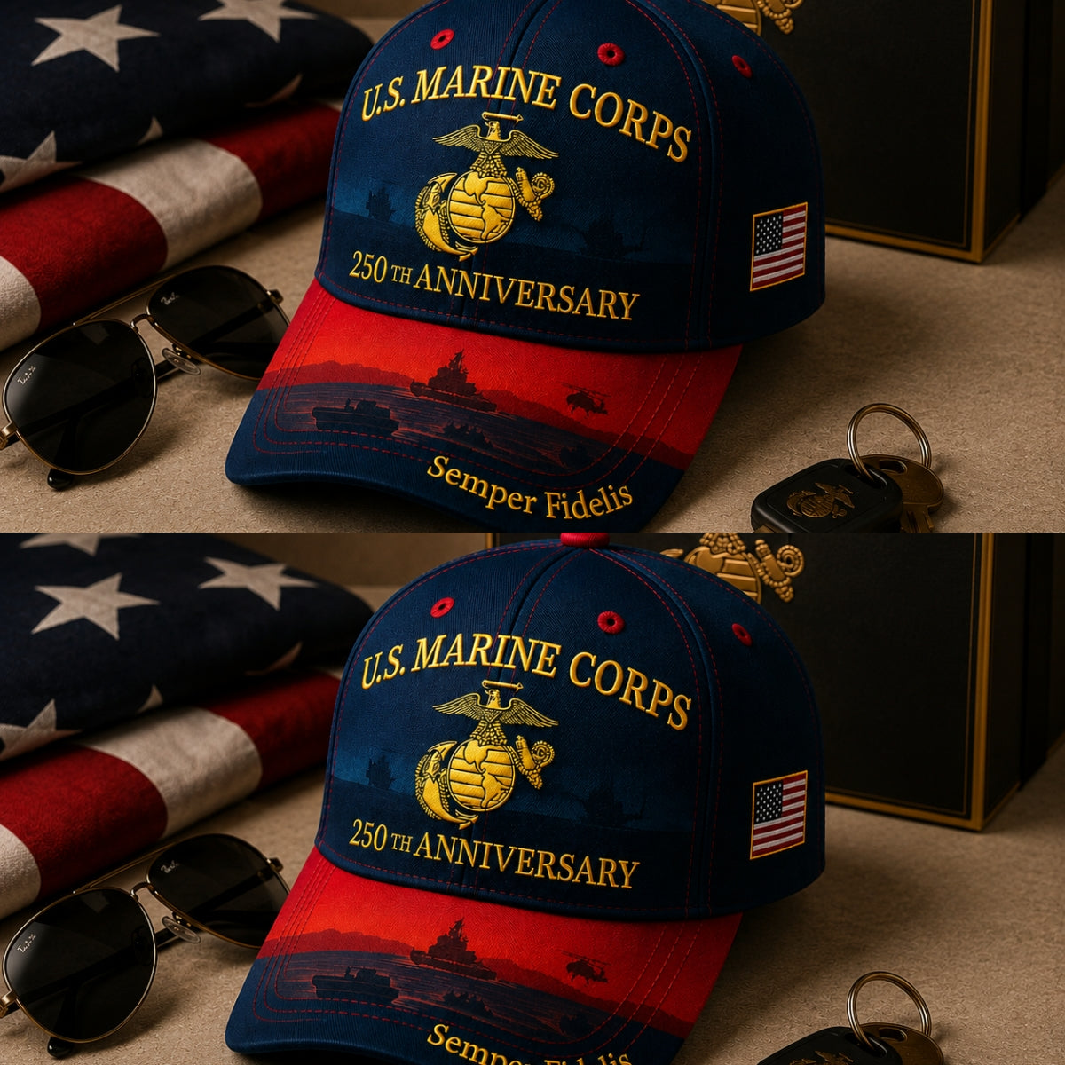 🔥 Father’s Day 50% OFF - ❤️ U.S. Marine Corps 250th Anniversary Commemorative Embroidered Cap 🇺🇸