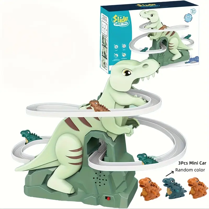 👉 Limited-time offer: 50% off-Dinosaur climbing staircase track car