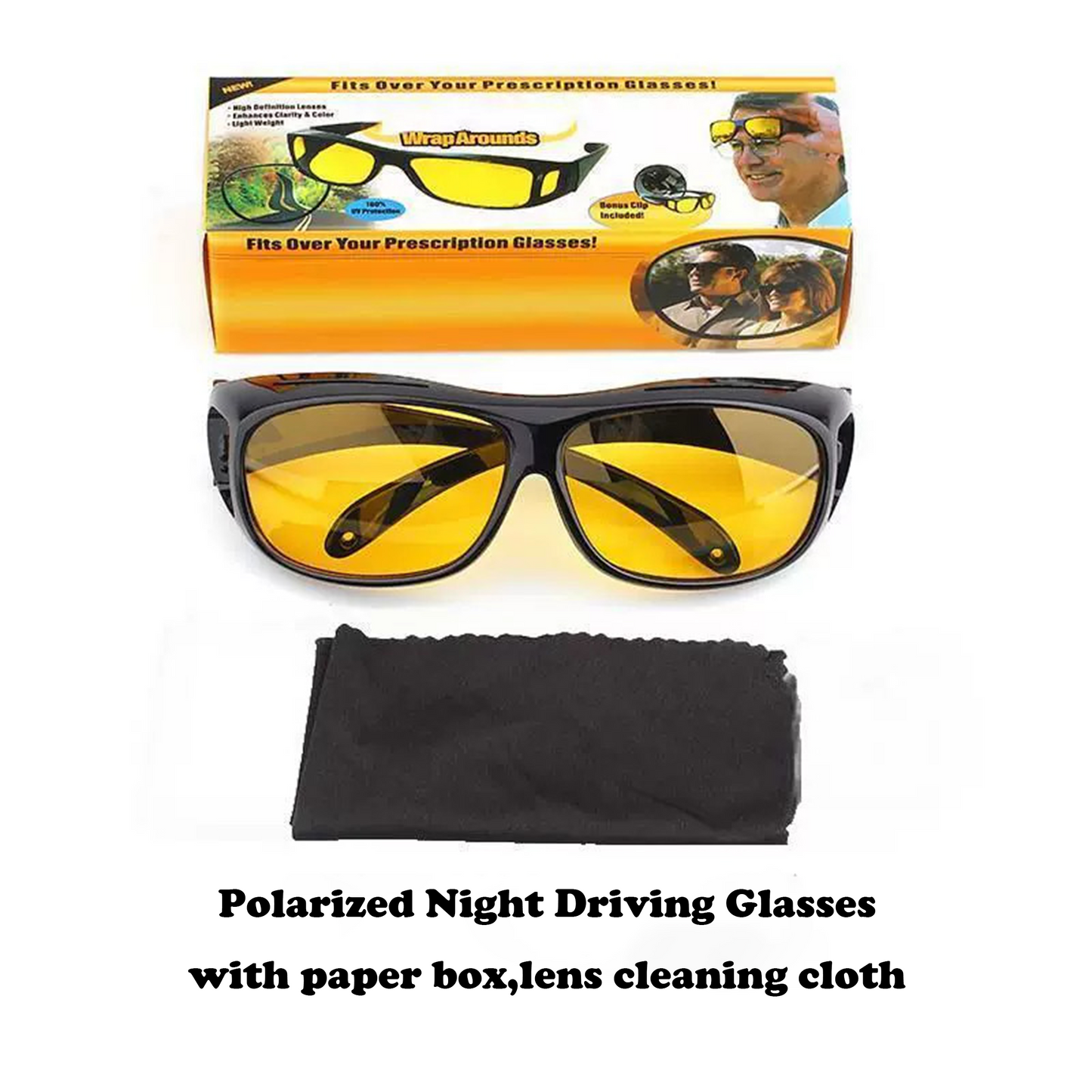 Night Vision Glasses😎-no more struggle with blinding headlights at night👍