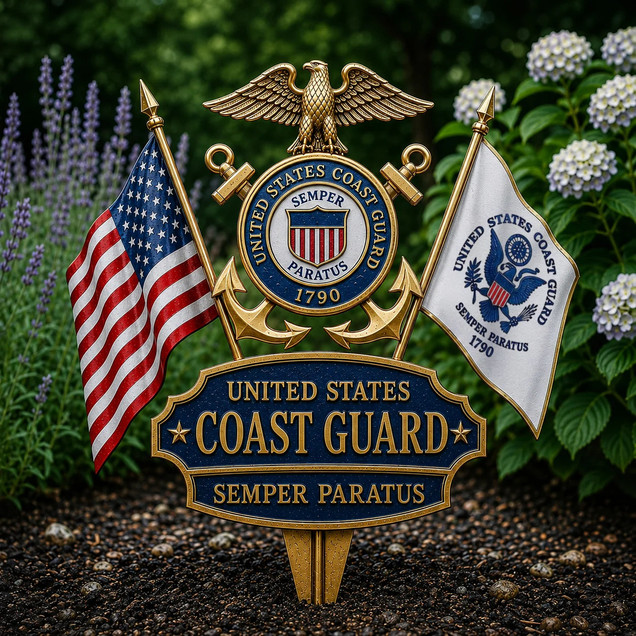 🔥 Last Day 49% OFF 🎖️- US Marine Corps Semper Fidelis Tribute Garden Stake