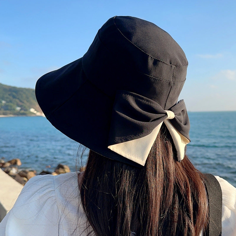 Last Day 49% OFF🔥👒Summer Hot Sale☀️Women's Bowknot Wide Brim Sun Protective Hat