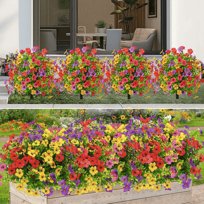💐Never Fade Beauty!🪷 🔥UV & Waterproof Artificial Flower Decor ✅