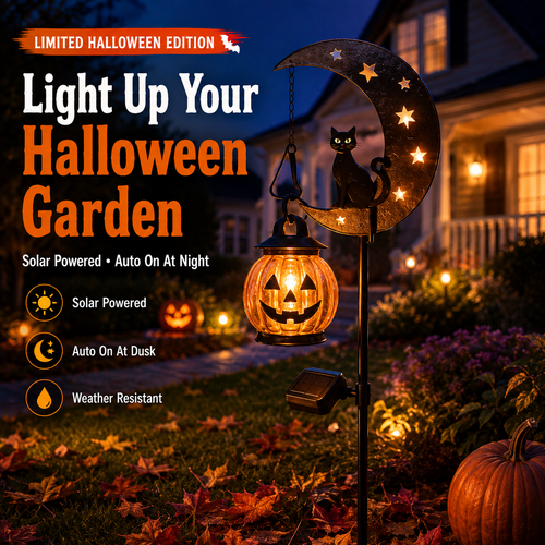 🔥50% OFF TODAY🔥 Solar Halloween Garden Stake Light 🎃👻 Spooky Outdoor Yard Decor for Garden, Porch & Pathway