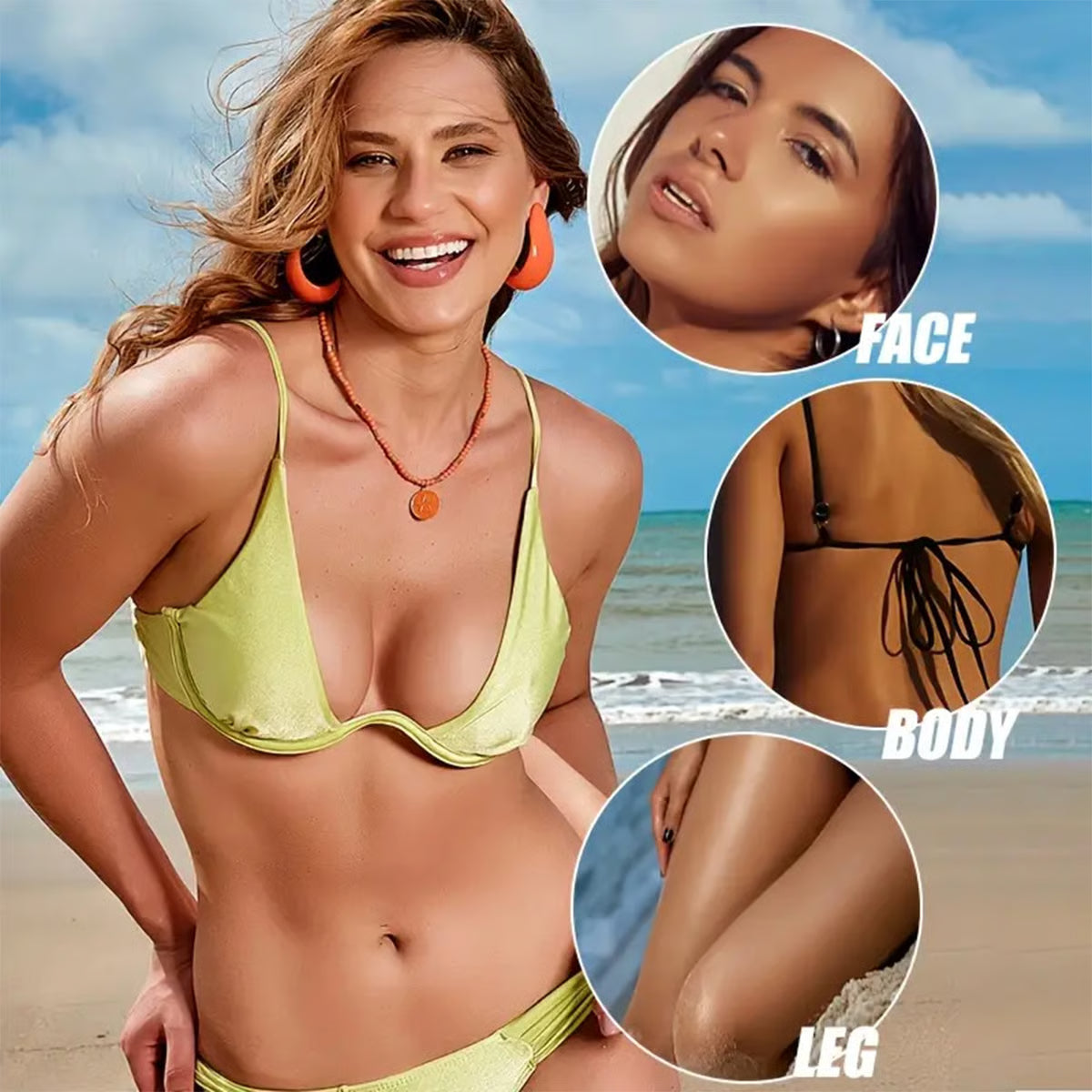 🌞 Silky Smooth Self Tanner Lotion – Get a Natural, Long-Lasting Sun-Kissed Glow Without the Sun, No Orange, No Streaks