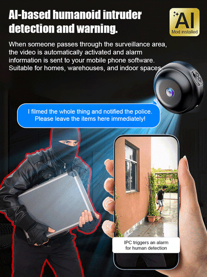 【Hidden camera HD night vision】No WIFI or electricity required💯Tiny and installs in 1 second ⚠️Remote real-time viewing