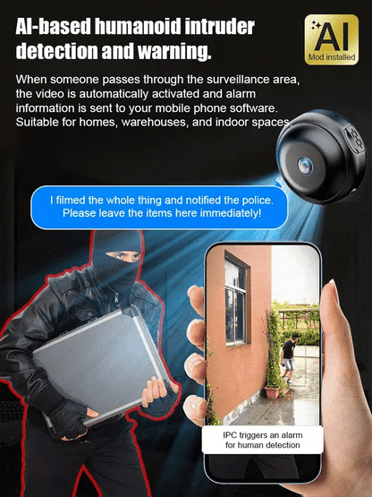 【Hot Seller】Upgraded, ultra-invisible, cordless camera with 4K Ultra HD and dual WiFi remote viewing💞