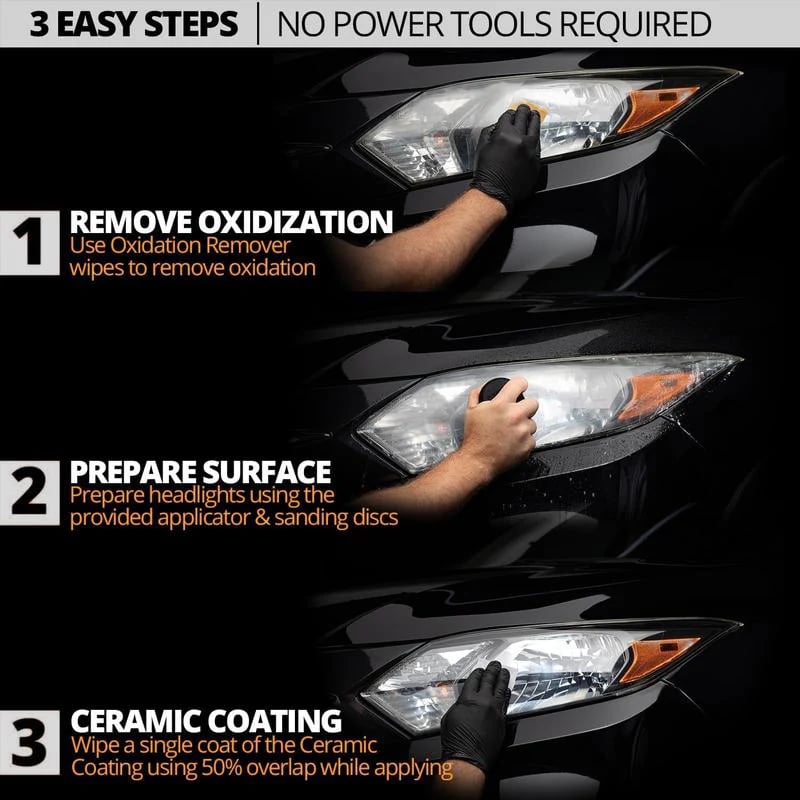 🚗[Headlight Crystal Restorer] — One wipe removes haze, yellow lenses turn crystal bright. Renew your lights, shine like new in seconds! ✨🔦