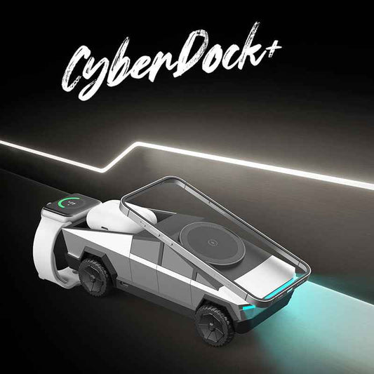 Armor King CyberDock 3-in-1 Wireless Charger + Car Model Ornament + Stand