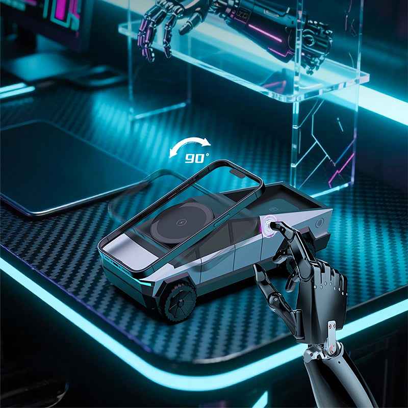 Armor King CyberDock 3-in-1 Wireless Charger + Car Model Ornament + Stand