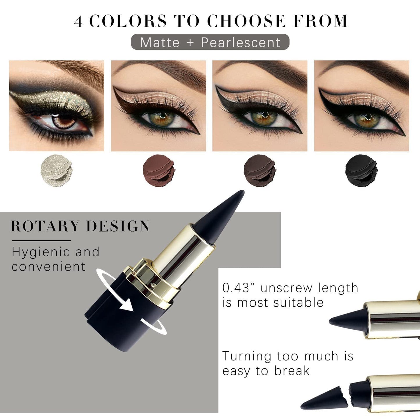 🔥🔥Matte Quick-Dry Gel Eyeliner: Smudge-Proof, All-Day Wear for Flawless Eye Looks!