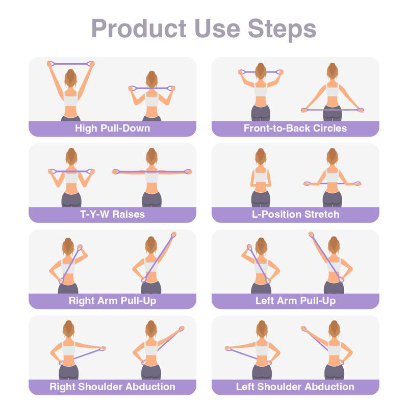 🔥Hot Sale 55% OFF🔥| 💪Figure 8 Resistance Bands – Silicone Exercise Bands for Women🧘‍♀️