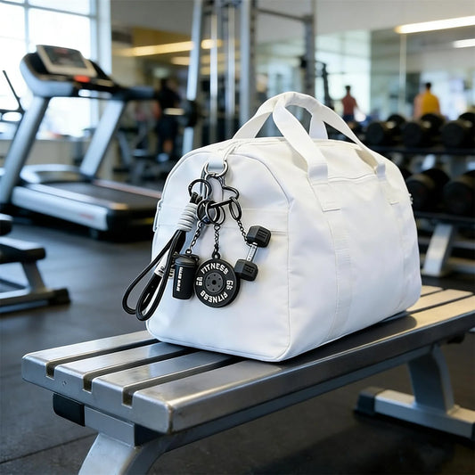 🔥Hot Sale 50% OFF🤩Mini Dumbbell Barbell Keychain🏋🏻 | 🏃🏻Fitness Dopamine Color Bag Charm 🌈🎁
