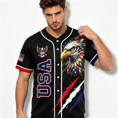 🔥2026 Limited Edition - USA 250th Anniversary All-Over Print Patriotic Baseball Jersey🦅