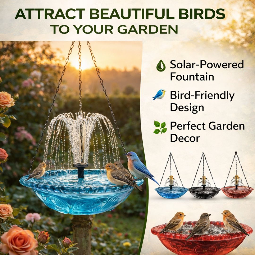 🎁50% OFF Summer Discount  |  ☀️Solar Bird Bath Fountain⛲️
