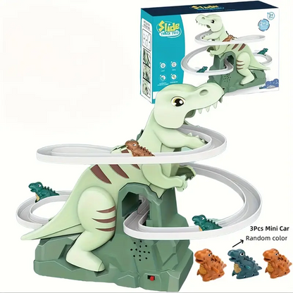 👉 Limited-time offer: 50% off-Dinosaur climbing staircase track car