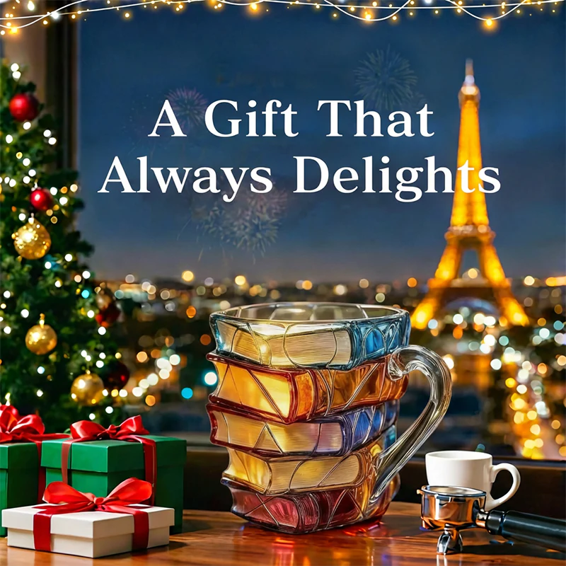Unique Gift🎁 - 3D Hand-Painted Book-Shaped Coffee Mug