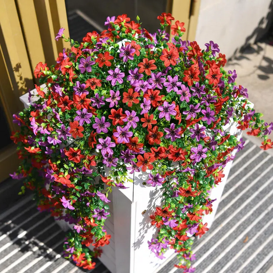 🌼 Artificial Hanging Daisies - UV-Resistant Indoor/Outdoor Decoration 🏡