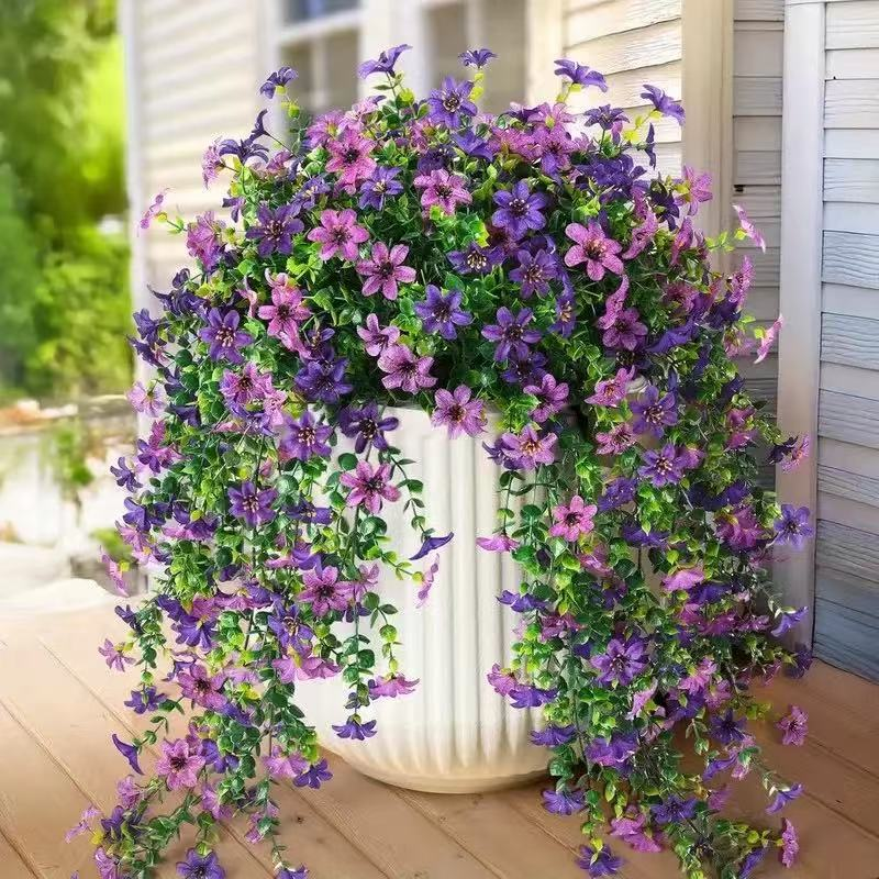 🌼 Artificial Hanging Daisies - UV-Resistant Indoor/Outdoor Decoration 🏡