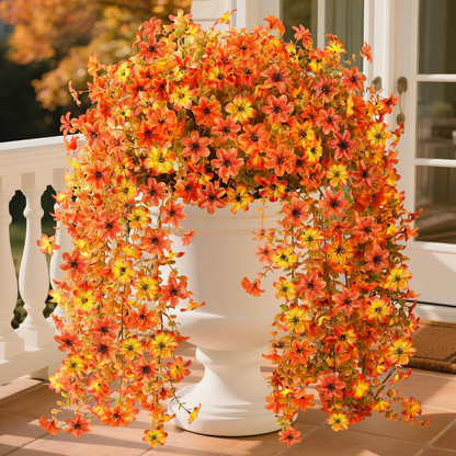 🌼 Artificial Hanging Daisies - UV-Resistant Indoor/Outdoor Decoration 🏡