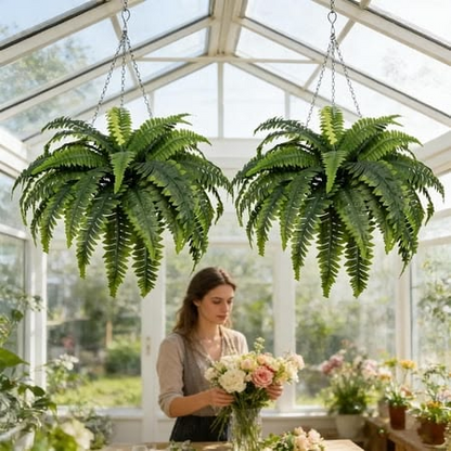 🏆Flash Sale⚡ 50K+ SOLD!🔥🌱 UV-Resistant Lifelike Artificial Boston Fern