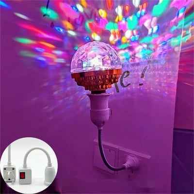 💃Enjoy a More Excited Christmas🔥 Colorful Rotating Disco Ball Light