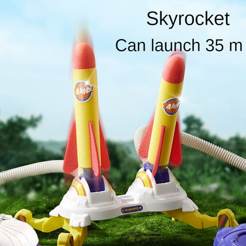 🚀 Light-Up Stomp Rocket Launcher Spielzeug – Outdoor-Flugspaß für Kinder ✨