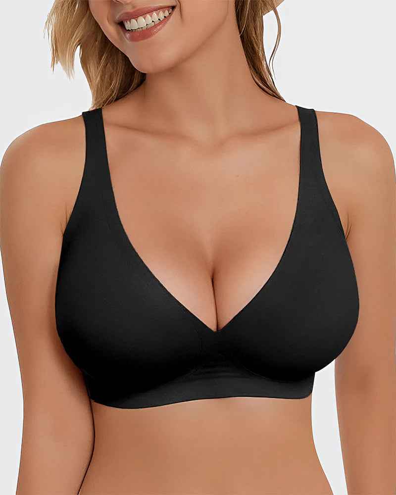 🔥Black Friday Sales🔥Seamless Deep V Push-Up Wireless Bra