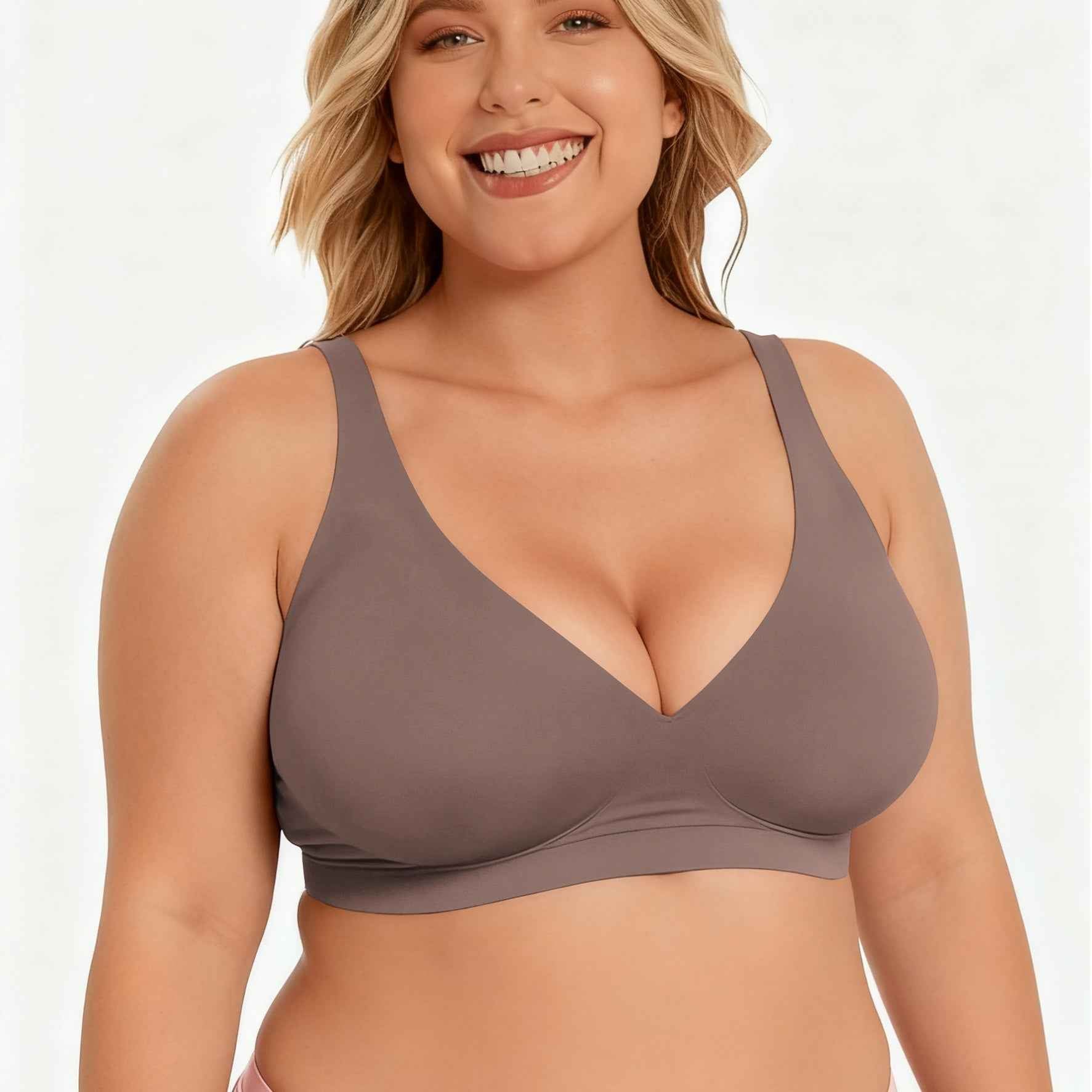 🔥Black Friday Sales🔥Seamless Deep V Push-Up Wireless Bra