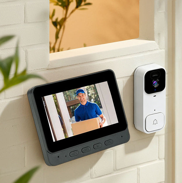 💥New Year's 50% Off🤗 4.3" Wireless Video Doorbell with Wide-Angle 👍🏻 Night Vision