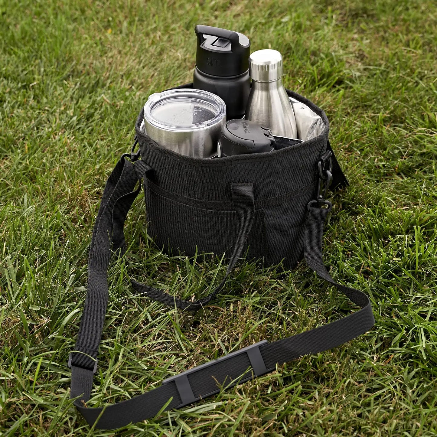 【👩‍🦰Mother's Day discount】🥤Family Size 4 Compartment Drink Bag🛍️, Multiple Tumbler Carrier Caddy