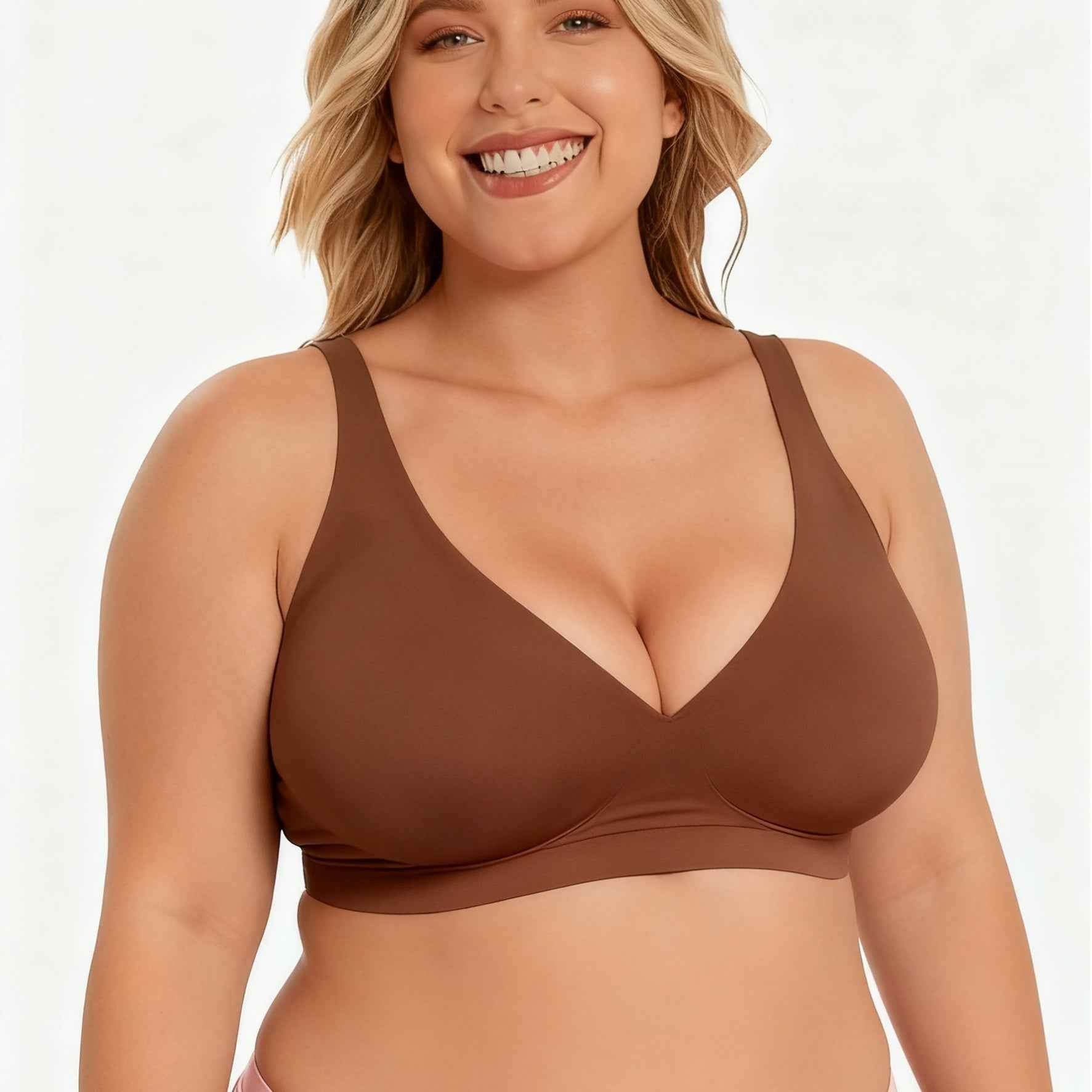 🔥Black Friday Sales🔥Seamless Deep V Push-Up Wireless Bra