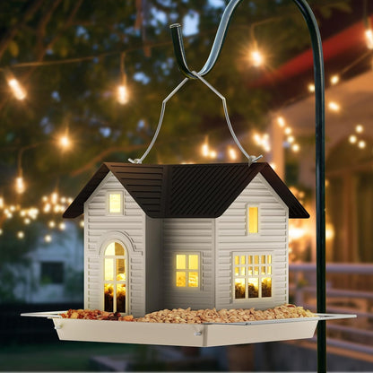 ✨Mother's Day Sale-50% Off✨Solar Window Bird Feeder with Auto-Glow Light – Day & Night Bird Watching🐦