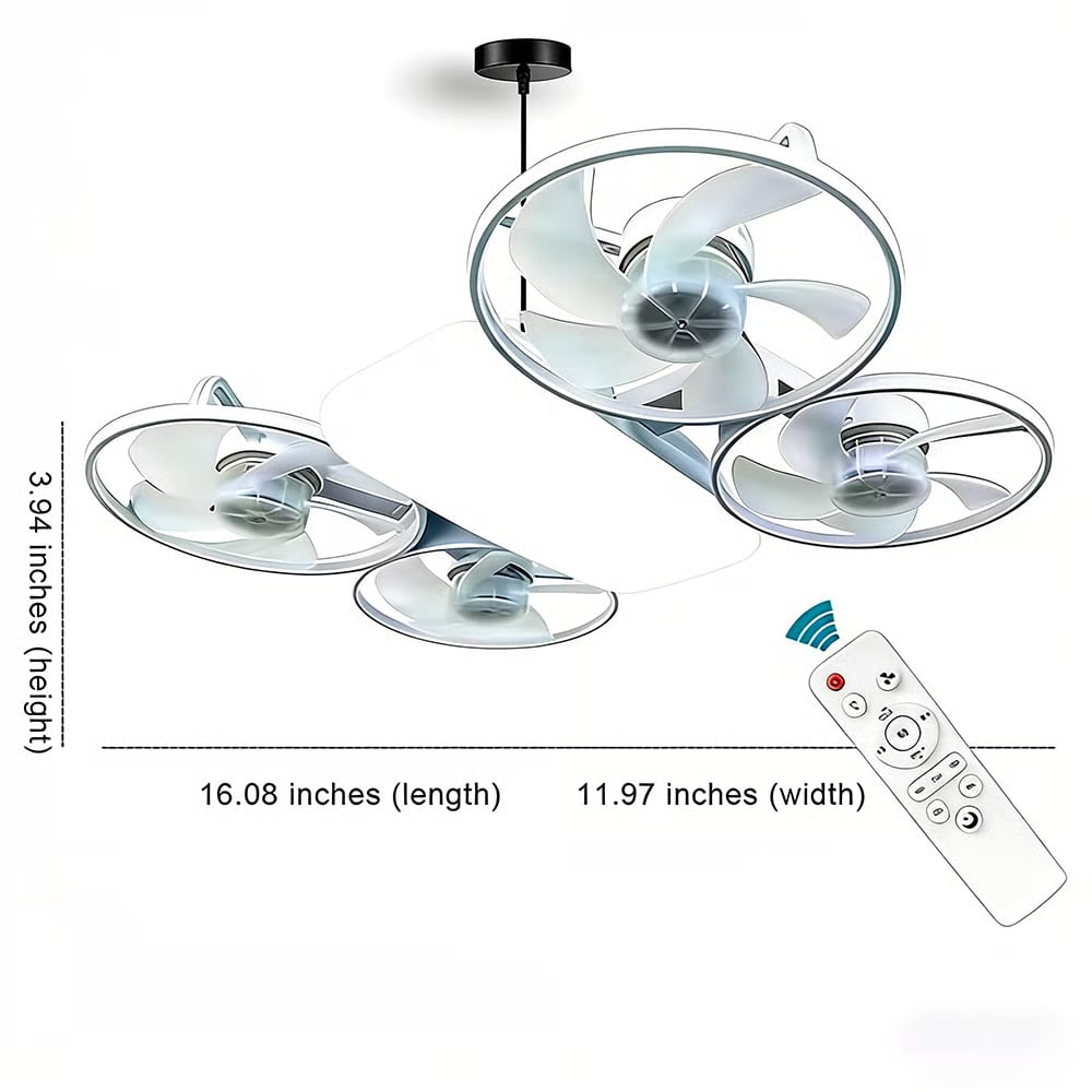 🔥50% Off |💡Drone-Inspired LED Ceiling Fan Light