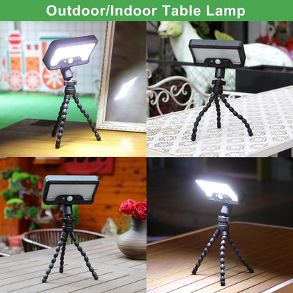 92 LED Solar Lights Outdoor with Motion Sensor, Octopus Stand, Adjustable Angle, USB & Solar Powered,IP65 Waterproof