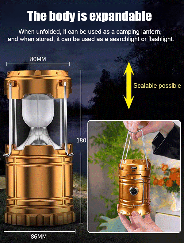 A must-have for emergency situations at home, waterproof multifunctional solar light