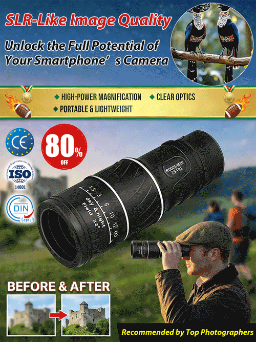 Wird von amerikanischen Bergführern verwendet! 100-faches HD-Monokular, IPX5 wasserdicht und beschlagfrei🧭🔭