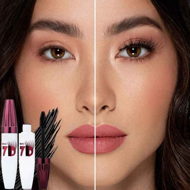 7D Waterproof Curling & Lengthening Mascara, Smudge-Proof Volumizing Mascara