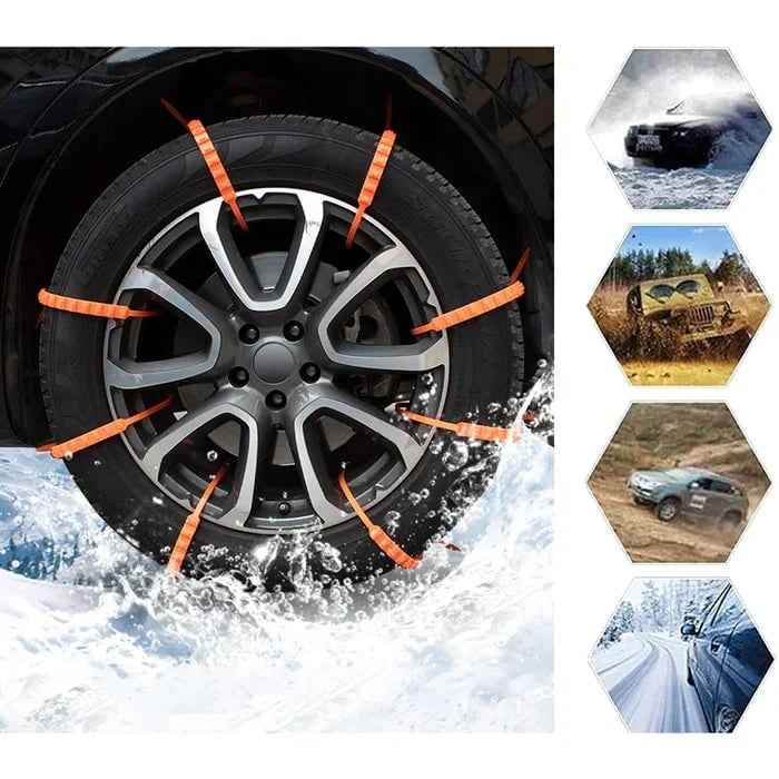 🔥2025 Winter Hot Sale🔥Universal Reusable Anti-skid PE Tire Chains