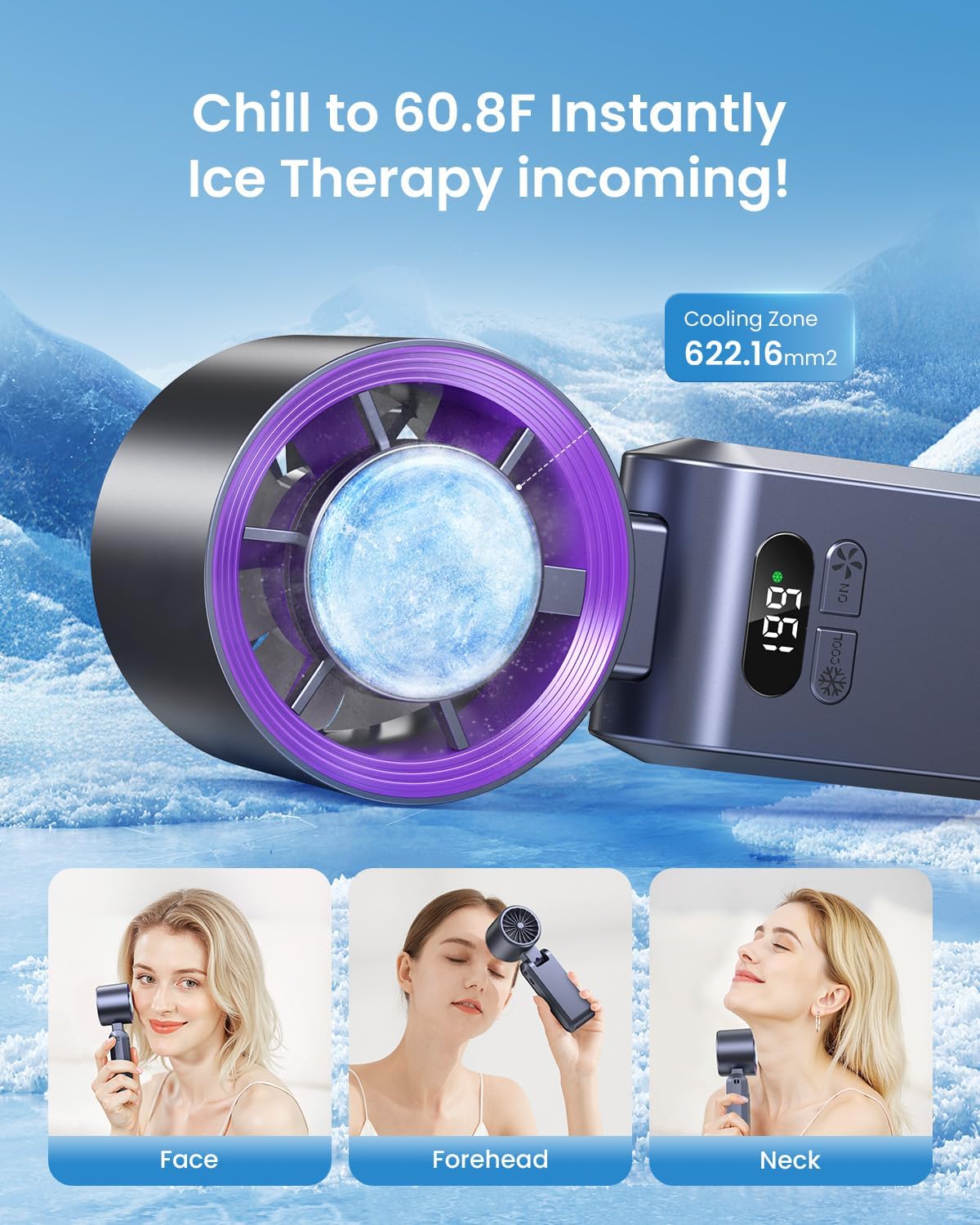 ❄️Ice in Your Pocket. Hurricane in Your Hand🥶Ultra-High Speed Portable Fan🌪️