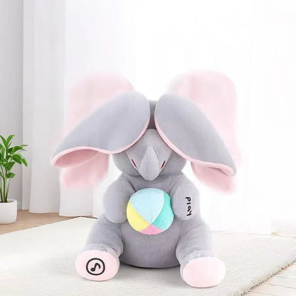 Interactive Peek-A-Boo Elephant Plush – Sings & Flaps Its Ears