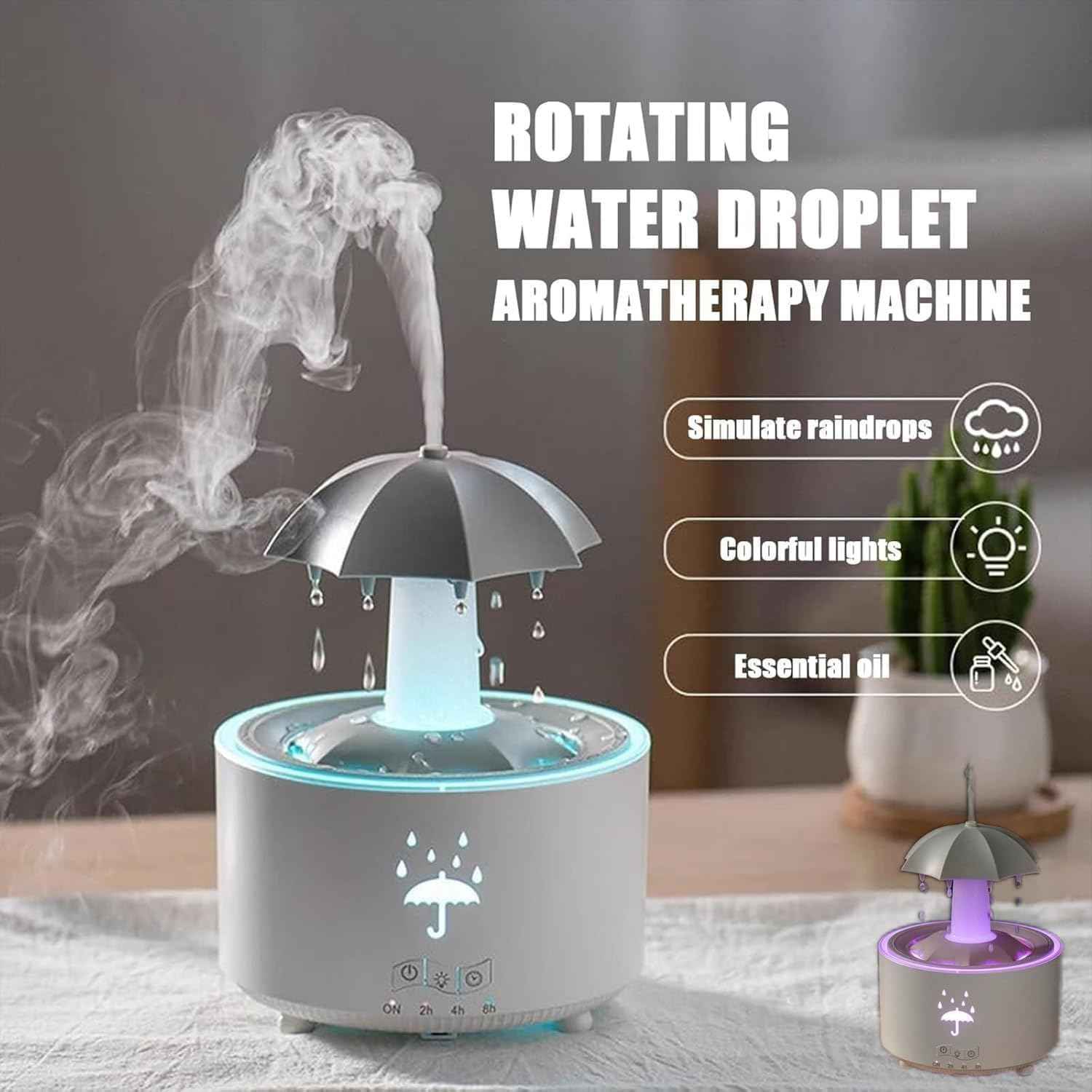 🌫️Raindrop aromatherapy humidifier