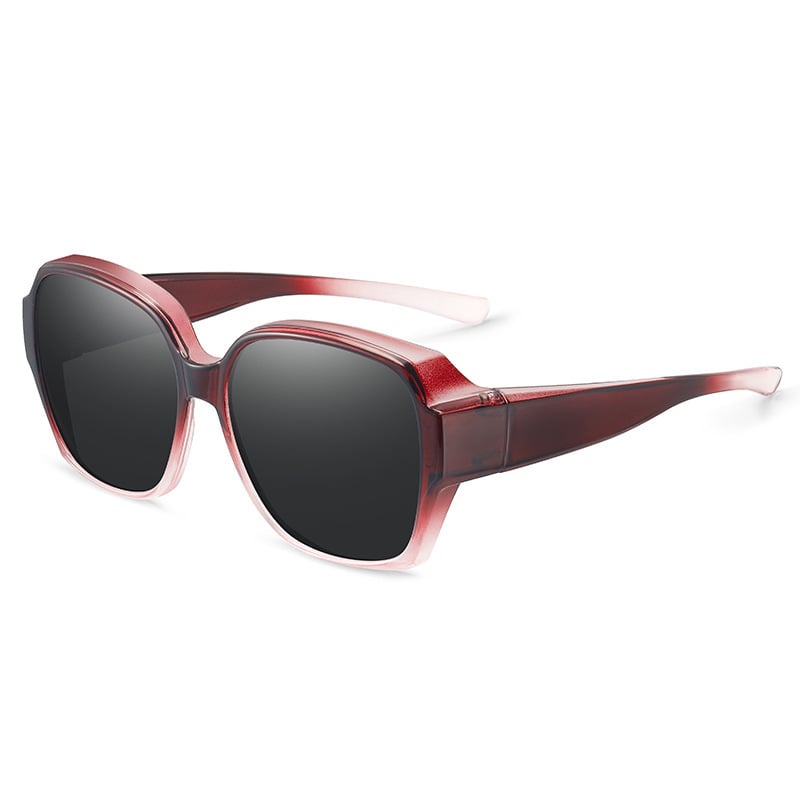 🎉BUY 1 GET 1 FREE 😎 Wraparound Cat-Eye Over Glasses Sunglasses – Full-Cover UV400 Shield Shades for Daylong Comfort 🕶️