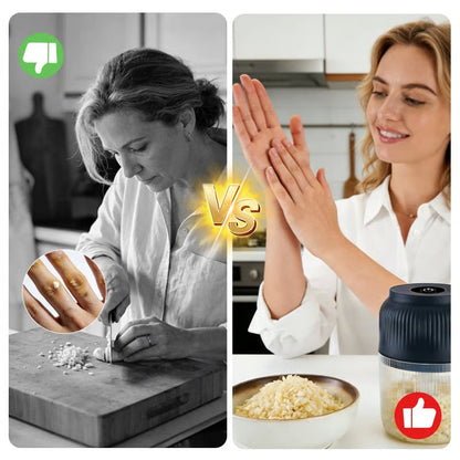 🔥50% OFF Today! Mini Electric Garlic Chopper for Quick Kitchen Prep