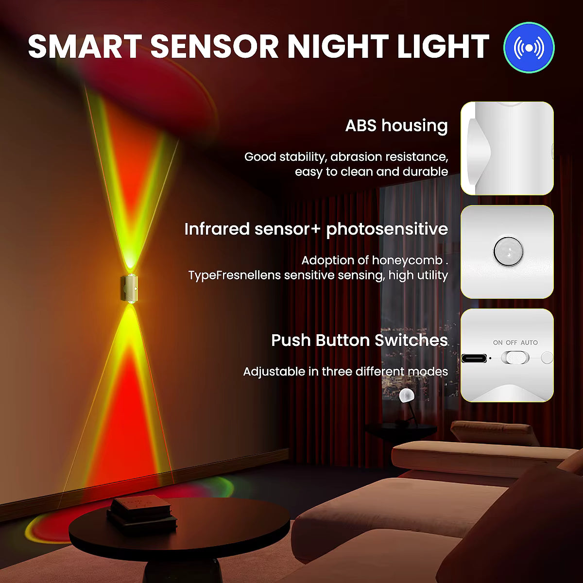 🔥Buy 2 Get 1 Free⚡️✨️ Smart Magnetic LED Motion Sensor Wall Light🌟