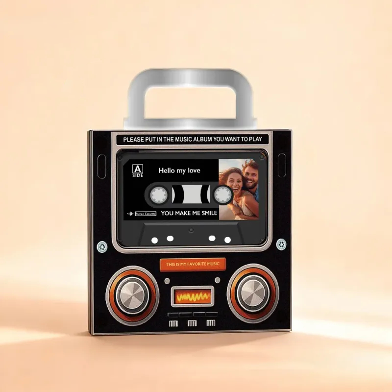 Music Mix Tape Fridge Magnet NFC Cassette-Shaped