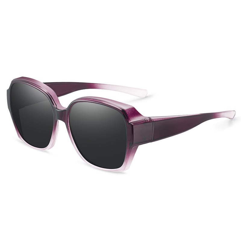 🎉BUY 1 GET 1 FREE 😎 Wraparound Cat-Eye Over Glasses Sunglasses – Full-Cover UV400 Shield Shades for Daylong Comfort 🕶️