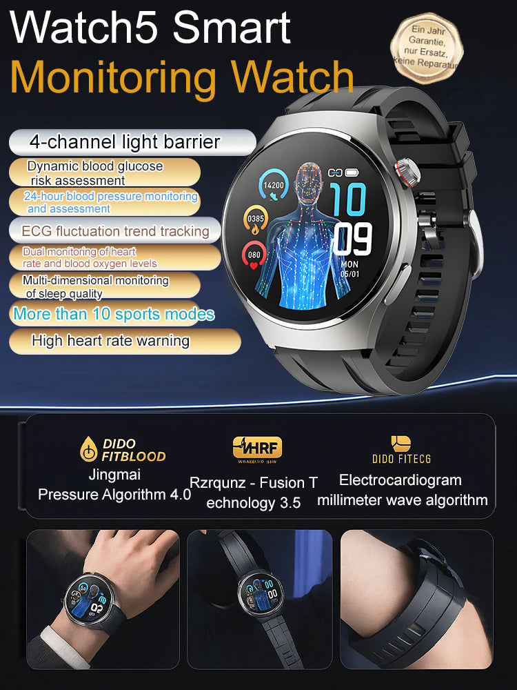 ❤️Smart Fitness Watch with Bluetooth Calling & Daily Activity Tracking