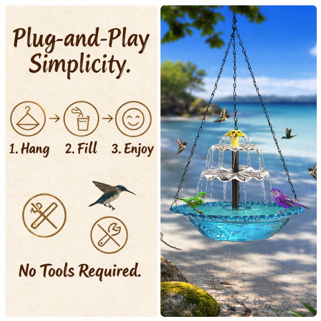 🎁50% OFF Summer Discount  |  ☀️Solar Bird Bath Fountain⛲️