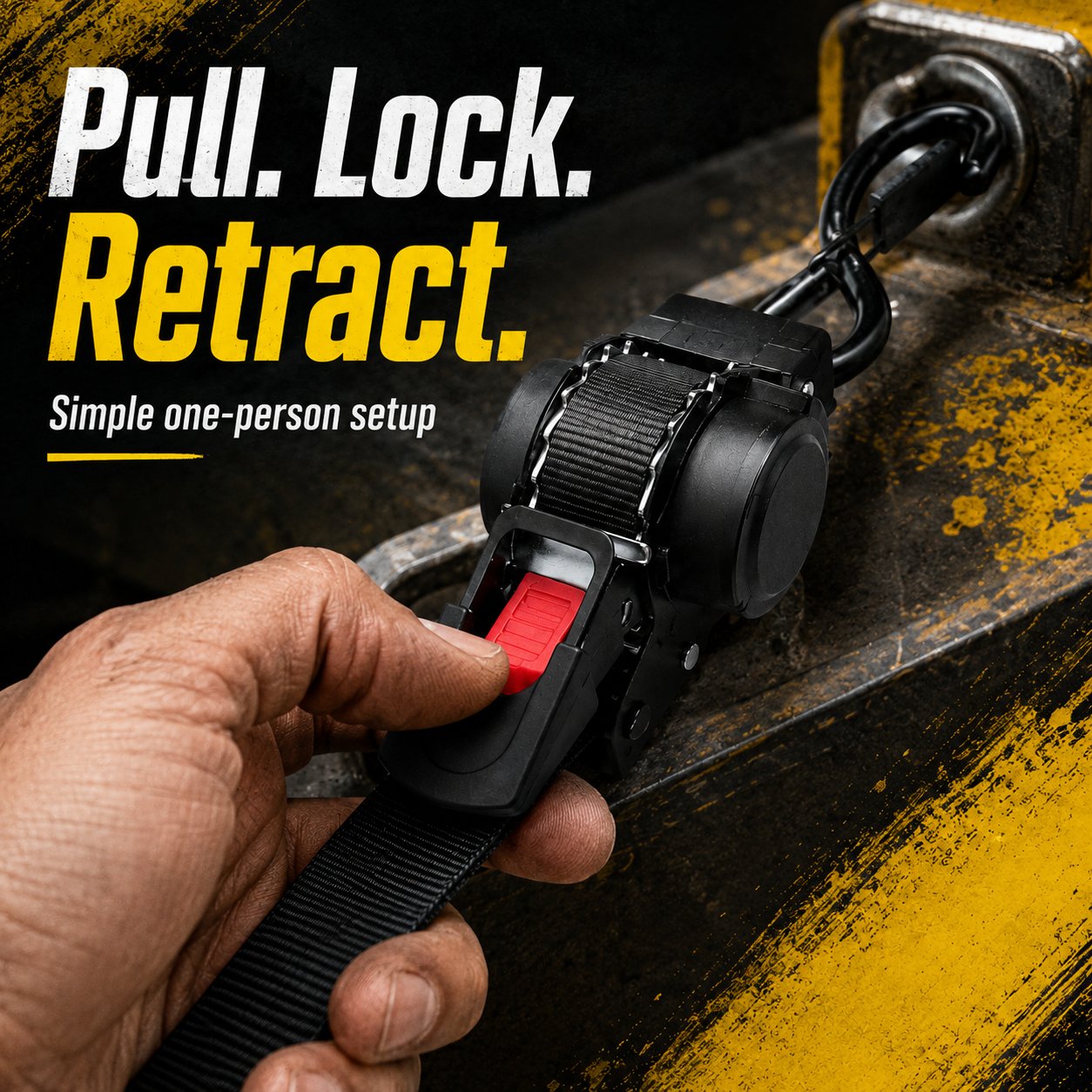 🔥Last Day Promotion - 49% OFF🔥Auto Retractable Ratchet Straps