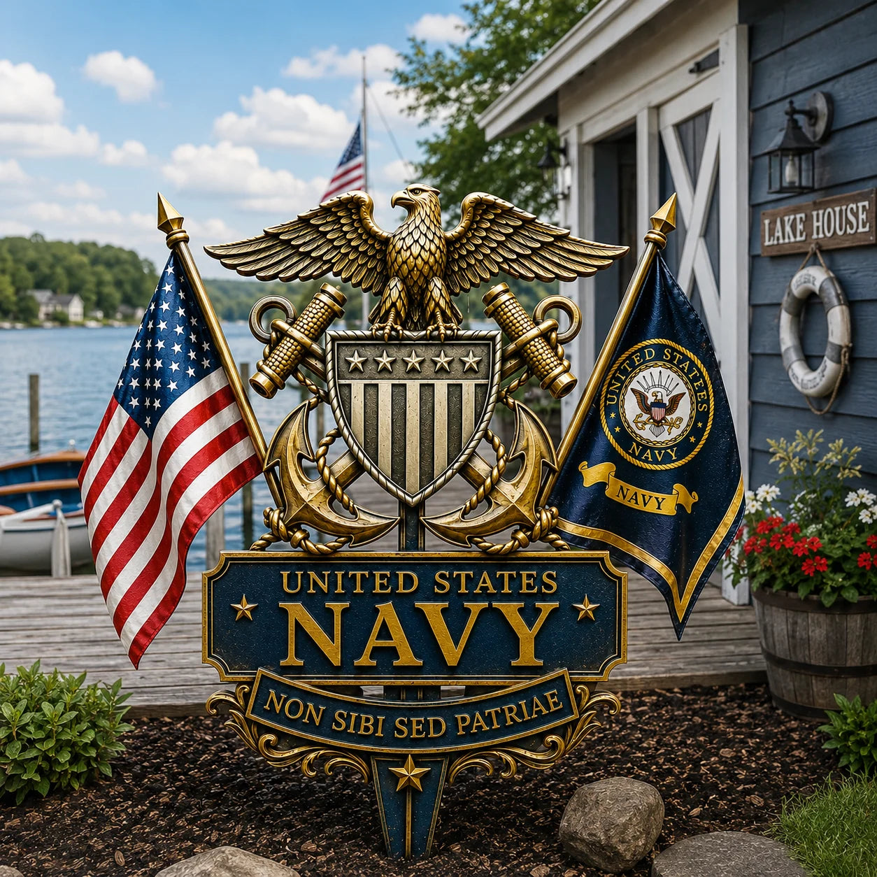 🔥 Last Day 49% OFF 🎖️- US Marine Corps Semper Fidelis Tribute Garden Stake